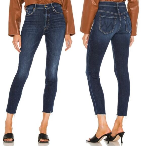 MOTHER The Stunner Ankle Fray Jeans in Teaming Up Size 29 - Picture 1 of 10